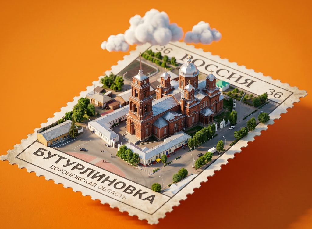 Бутурлиновка: почтовая марка. Нейроарт